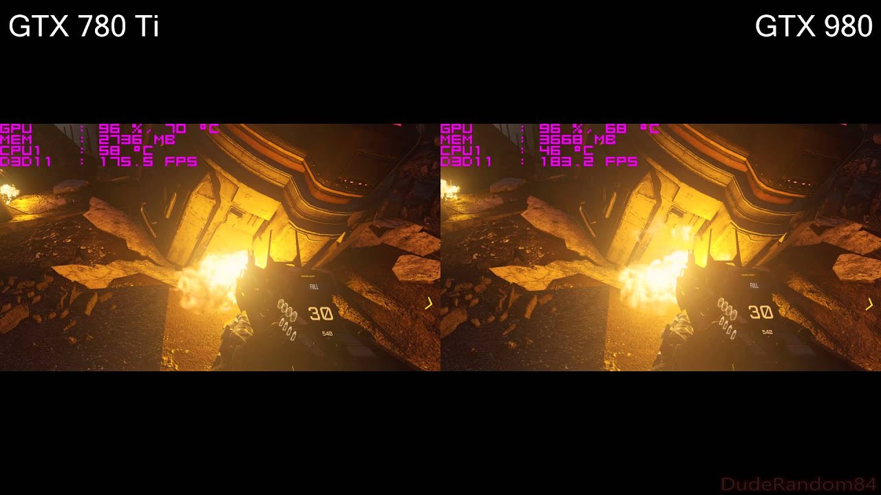 Call Of Duty Advanced Warfare GTX 980 Vs 780 Ti FPS Comparison