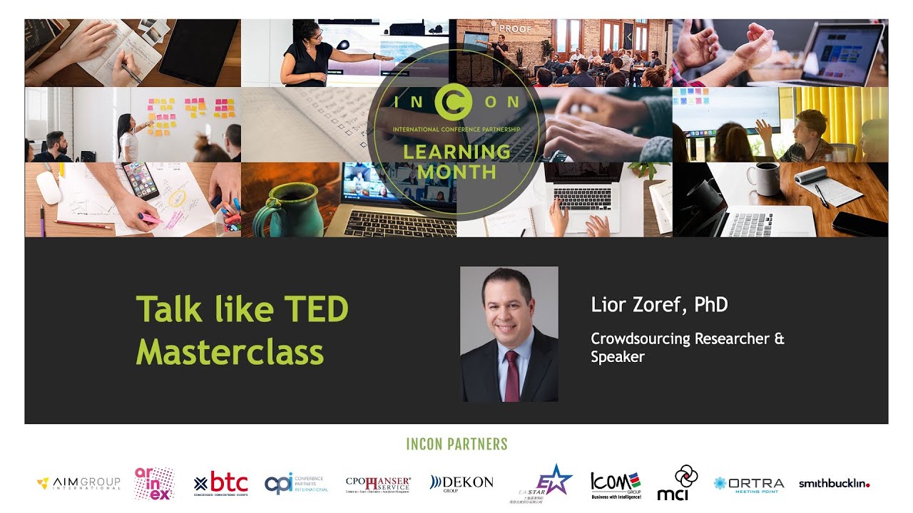 Talk like TED Masterclass | INCON Learning Month 2023