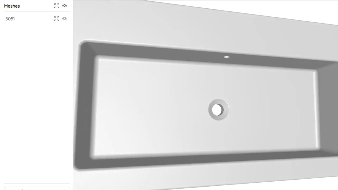 Ceramica Flaminia Acquagrande 5051 in 3D - Quaranta Ceramiche