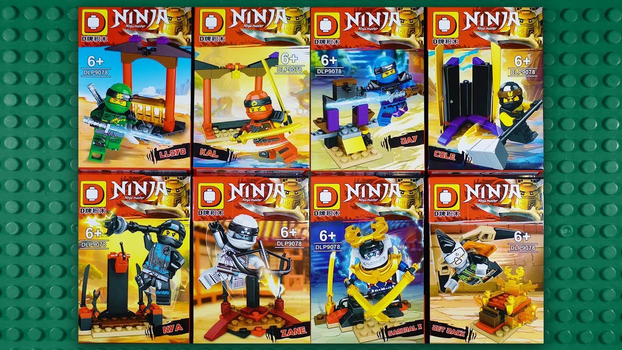 LEGO Ninjago Season 9: Hunted Minifigures (knock-off) DUO LE PIN DLP9078