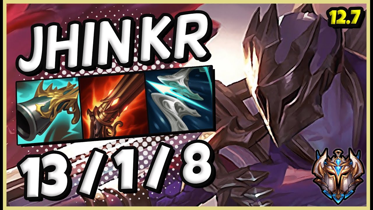 Jhin vs Caitlyn ADC / KR Challenger / Patch 12.7 / Season 12 [ 13 / 1 / 8 ] ⭐