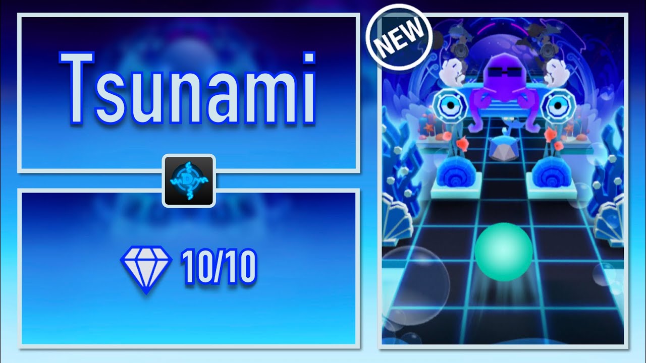 Rolling Sky Bonus 39 [OFFICIAL] - Tsunami🌊 || Perfect Run