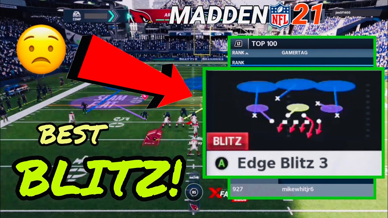 The New Fastest Blitz In Madden 21 Unstoppable Defensive Blitz Road To #1| Madden 21 Tips | TMQ #15