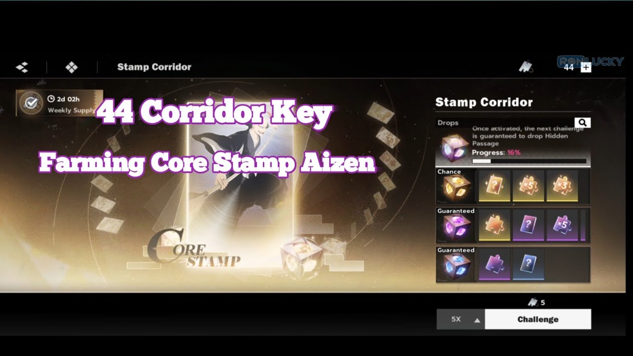 Stamp Corridor Farming Core Stamp Aizen | Stamp Corridor | Bleach Soul Resonance | SEA