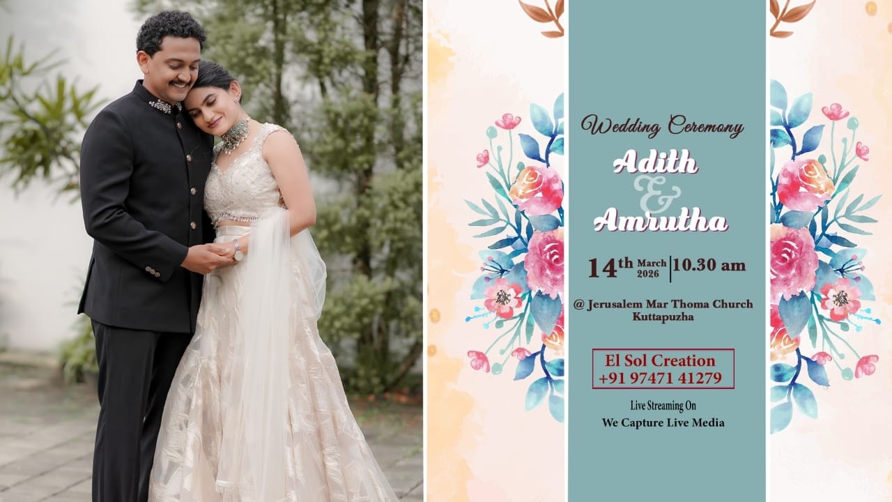WEDDING CEREMONY || ADITH &  AMRUTHA