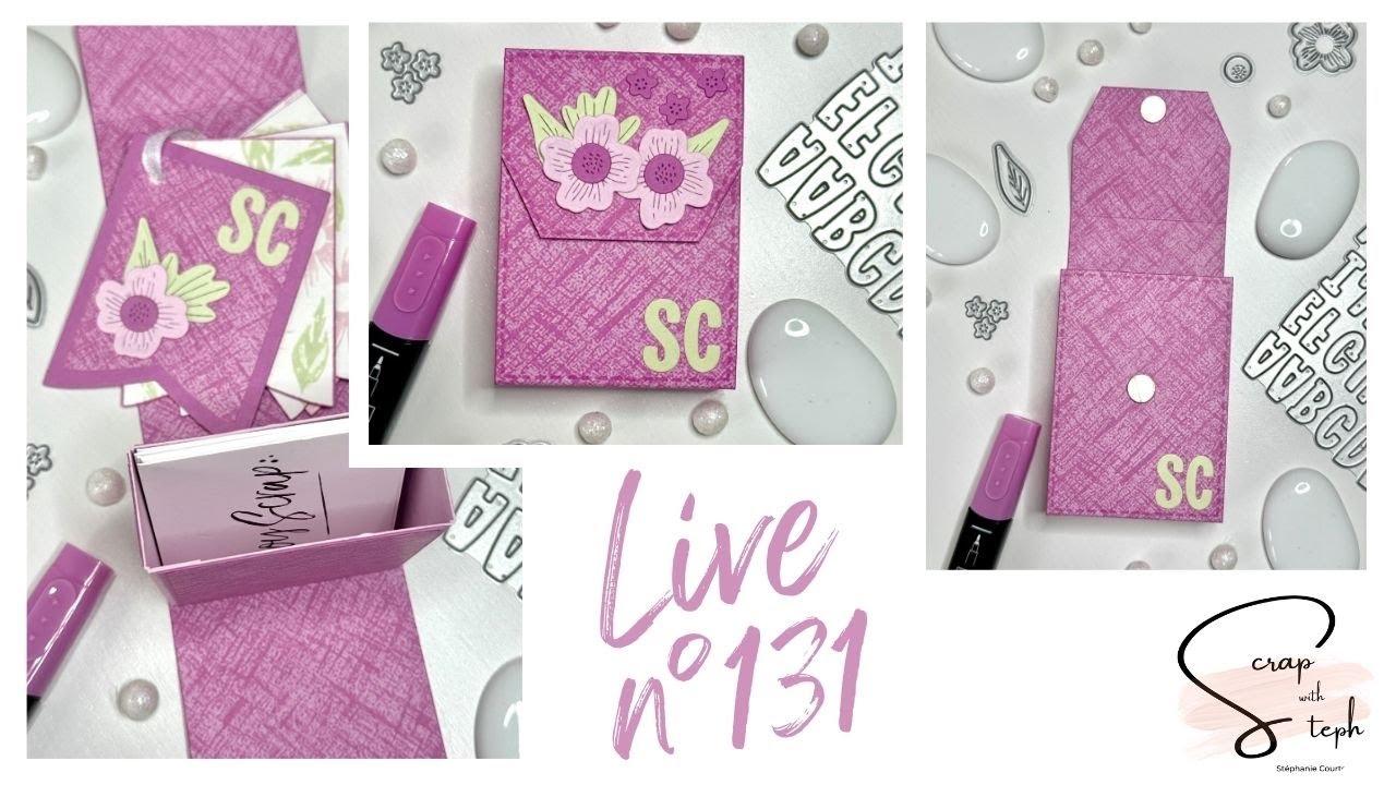 [Live131] Un étui à cartes de visite ou à mini mini | Scrap with Steph