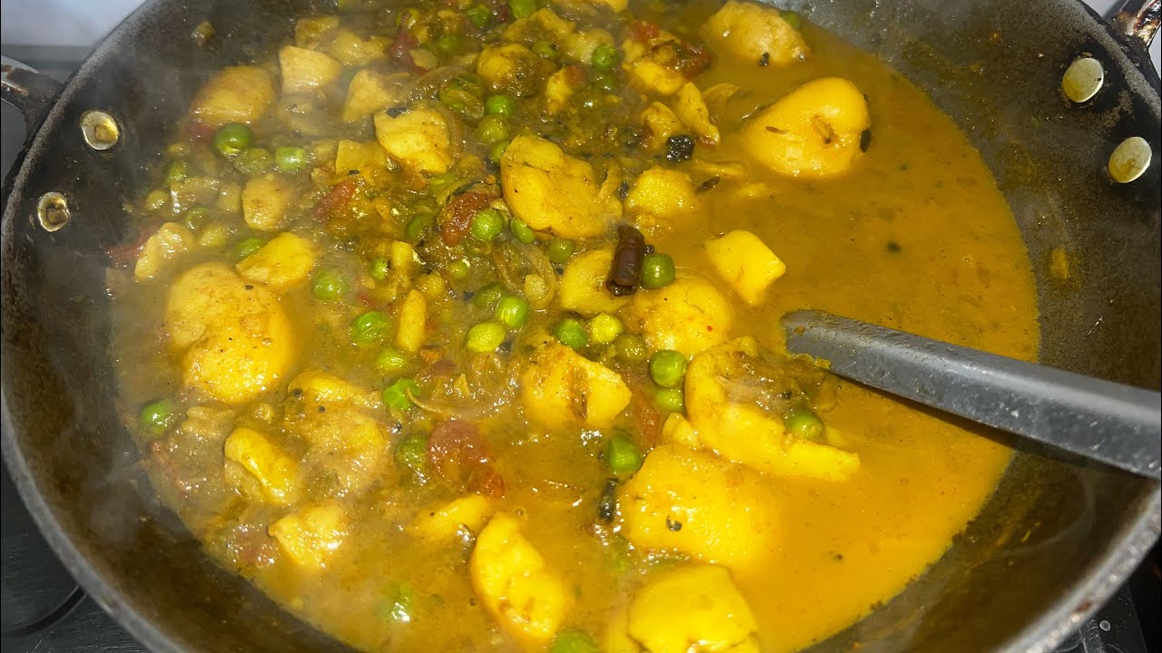 Aalu matar ki testy sabji🥰👍🏻