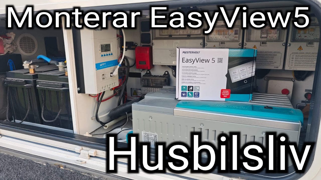 Vi monterar Mastervolts EasyView5 för att kunna se funktioner i Masscombin och styra den.
