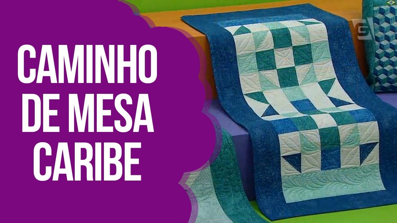 Caminho de Mesa Caribe | Patchwork Sem Segredos | Ana Cosentino