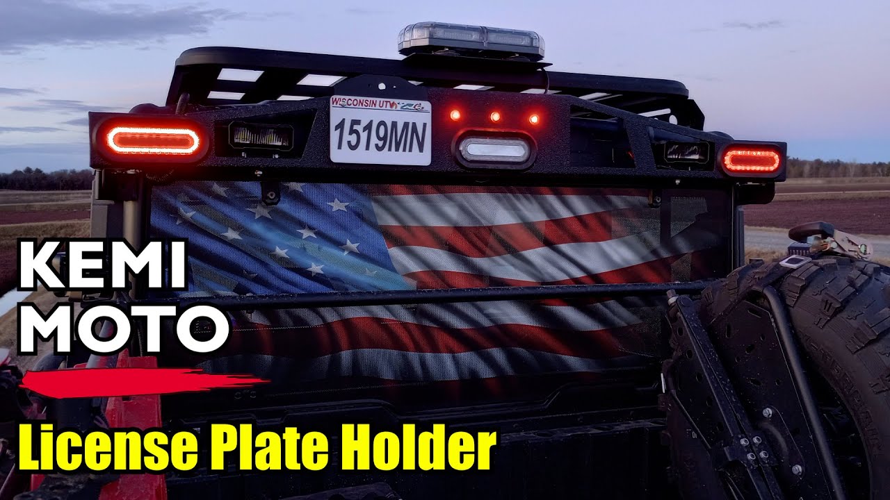 Держатель номерного знака KEMIMOTO Polaris Ranger 1000XP 2023 года