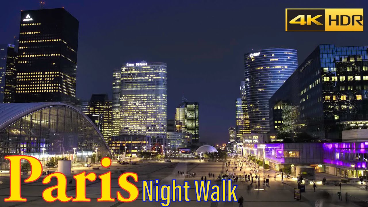 Paris walking tour 4K | Walking Around La Défense in Paris - 2021- 4K | Paris 4K | A Walk In Paris