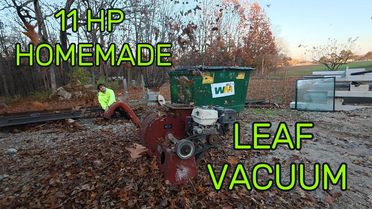 THE LEAF O MATIC (Homemade Leaf Vacuum)