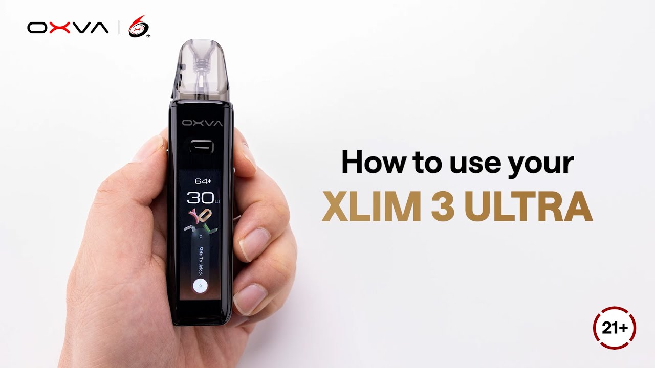 XLIM 3 ULTRA Touch Screen Guide | Official OXVA Tutorial