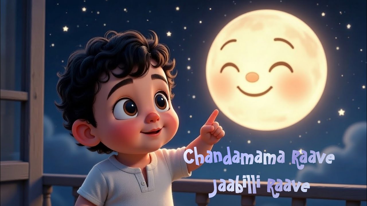 Chandamama Raave Jaabilli Raave | 3D Animated Telugu Rhymes for Babies & Toddlers