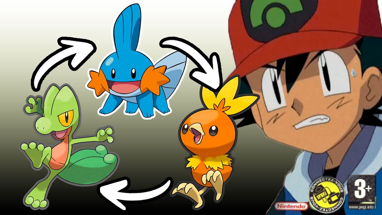 Quel starter de Hoenn est le plus scandaleux dans Pokémon Rouge Feu ?