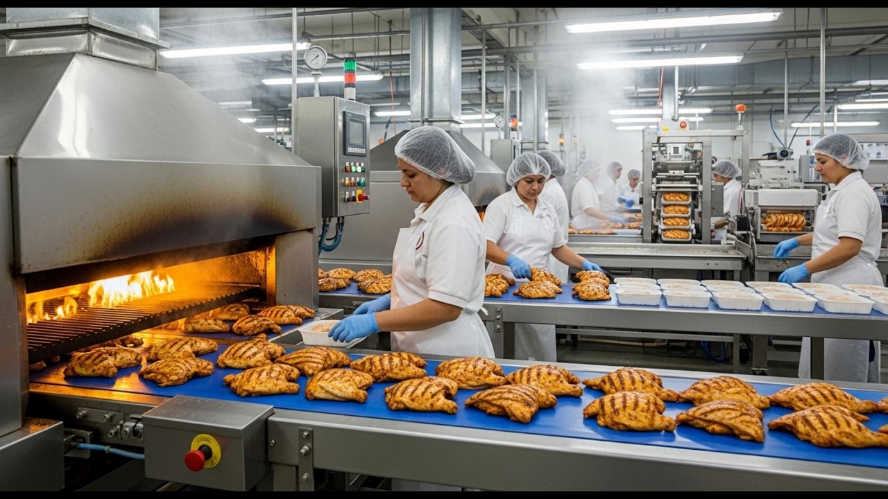 Inside the Factory United States Industrial Chicken Processing Plant Full Process