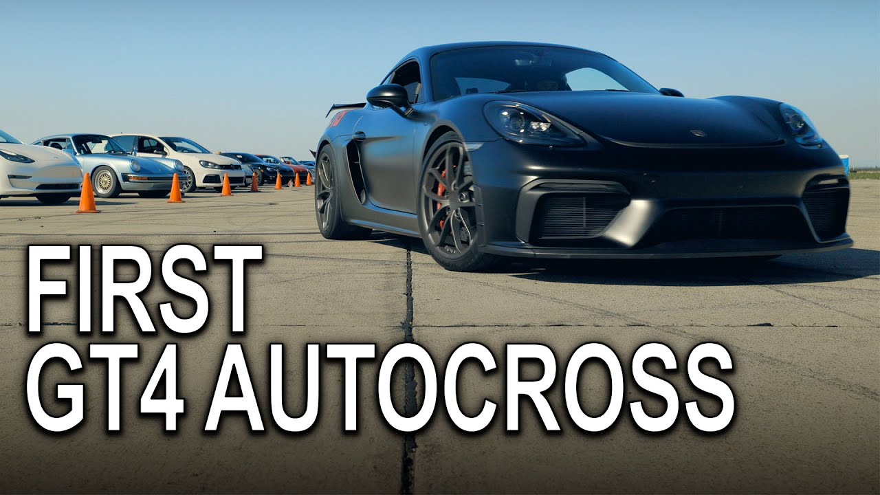 Taking the 718 GT4 to autocross for the first time