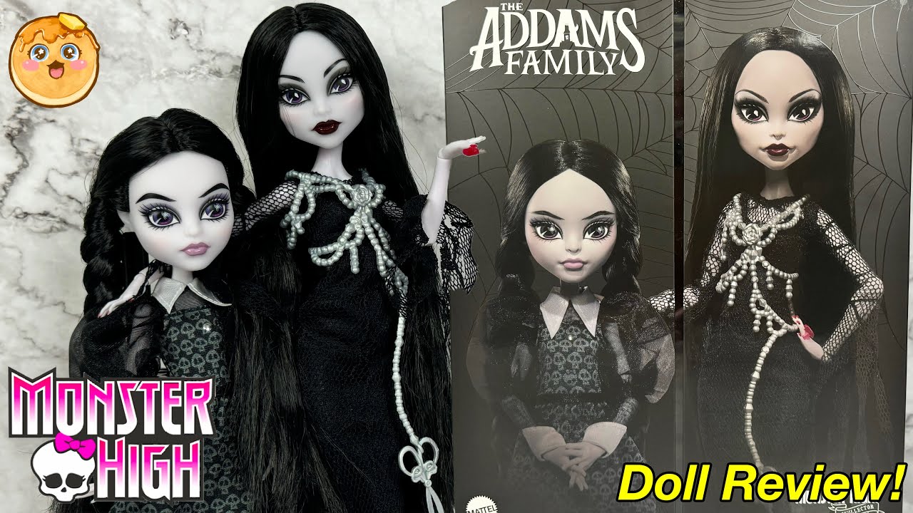 Monster High Skullector x The Addams Family Morticia and Wednesday Addams Doll Set Review!