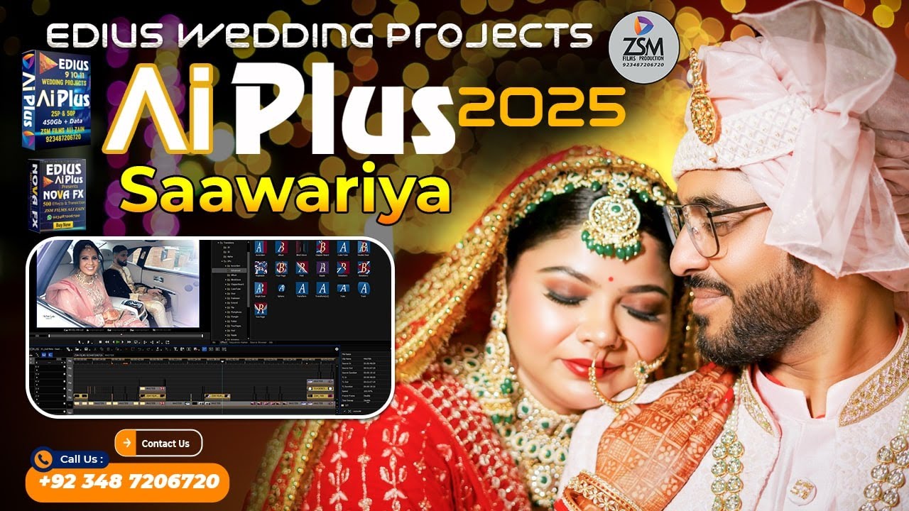 Edius New Song Project 2025 Hindi Song Project | Saawariya| Best Hindi Wedding Project 2025 | EDIUS