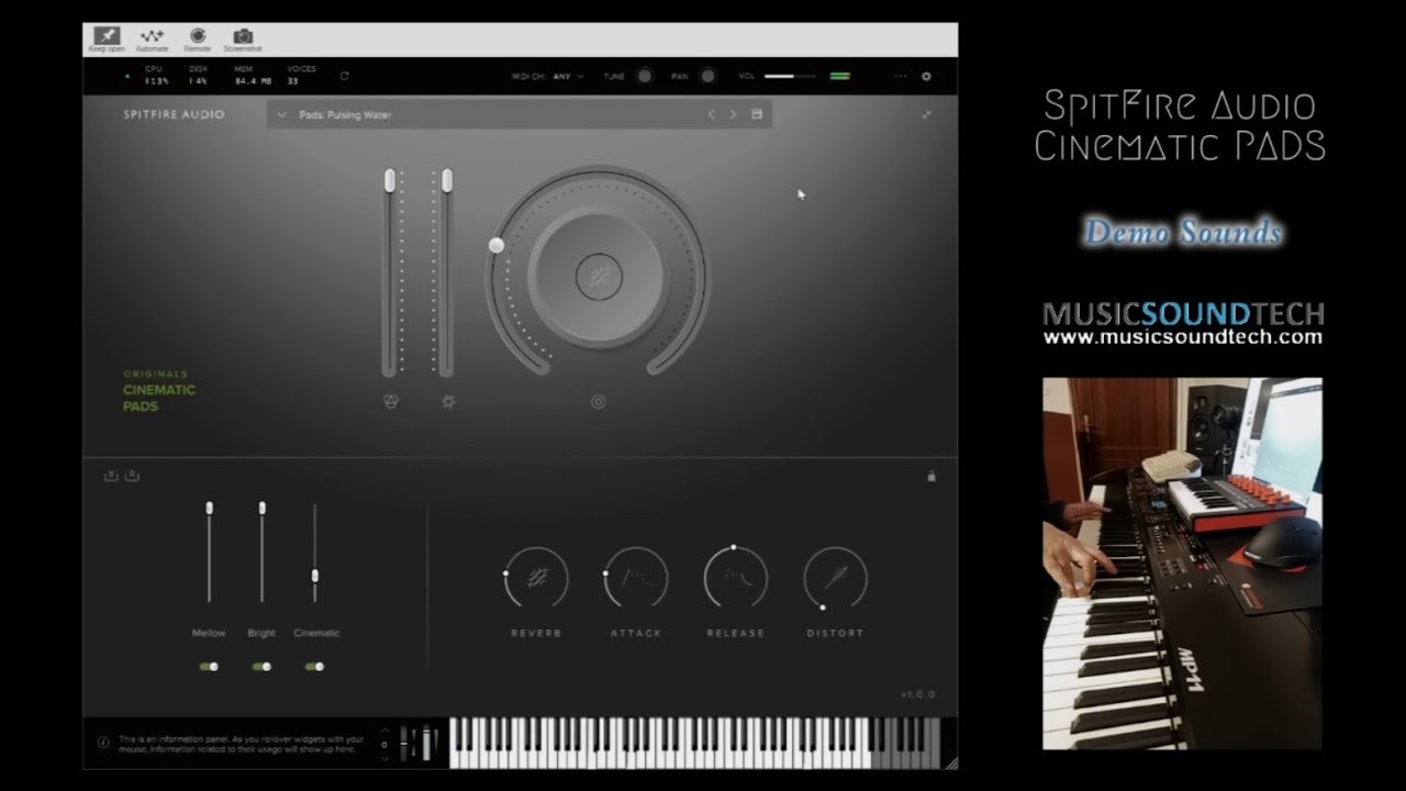 SpitFire Audio Cinematic Pads - No Talking Sounds Demo (By Luca Barbieri)