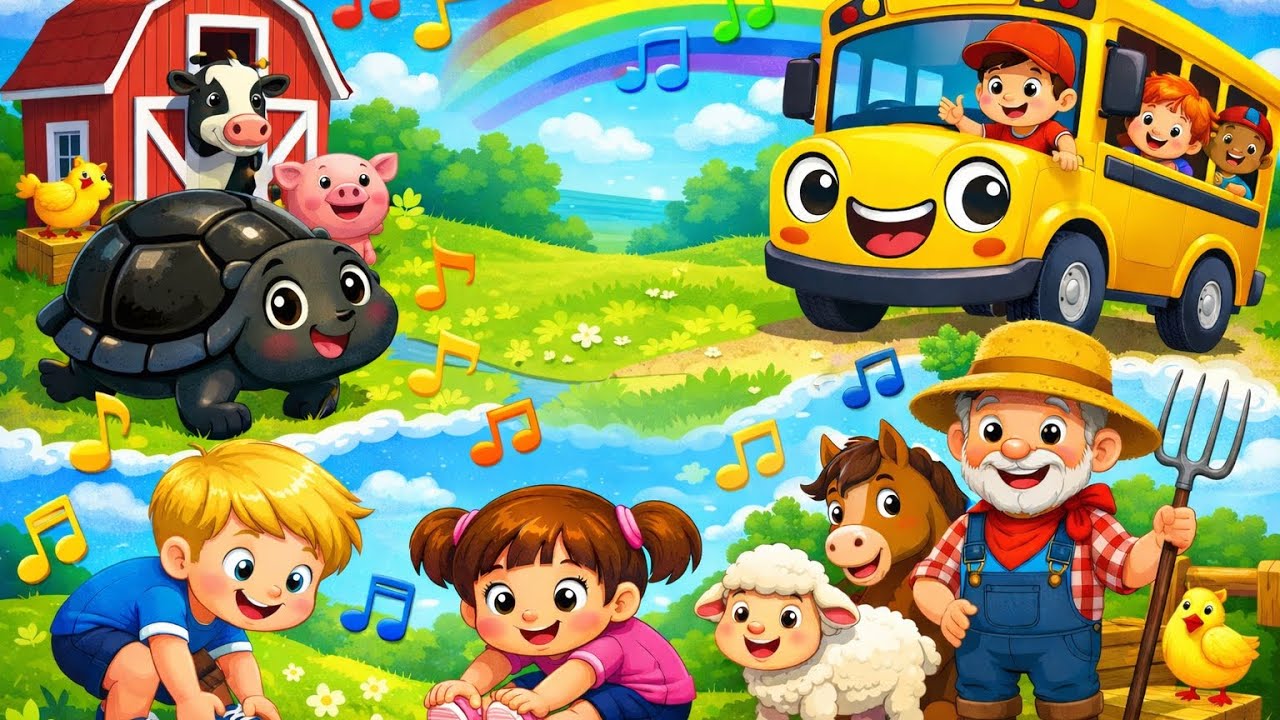 Baa Baa Black Sheep | Wheels on the Bus Go | Old MacDonald Had a Farm | Head Shoulders Knees & Toes
