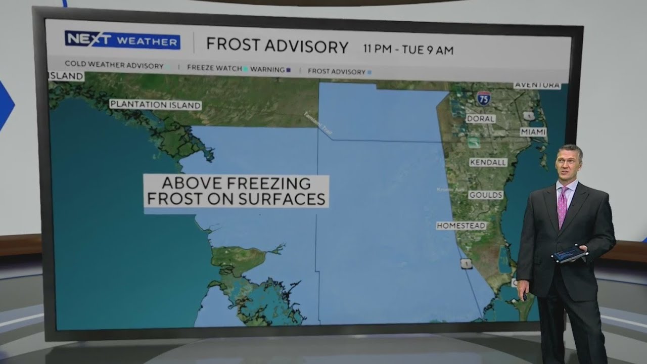 Frost advisory issued for South Florida as cold wind chills linger—relief coming soon