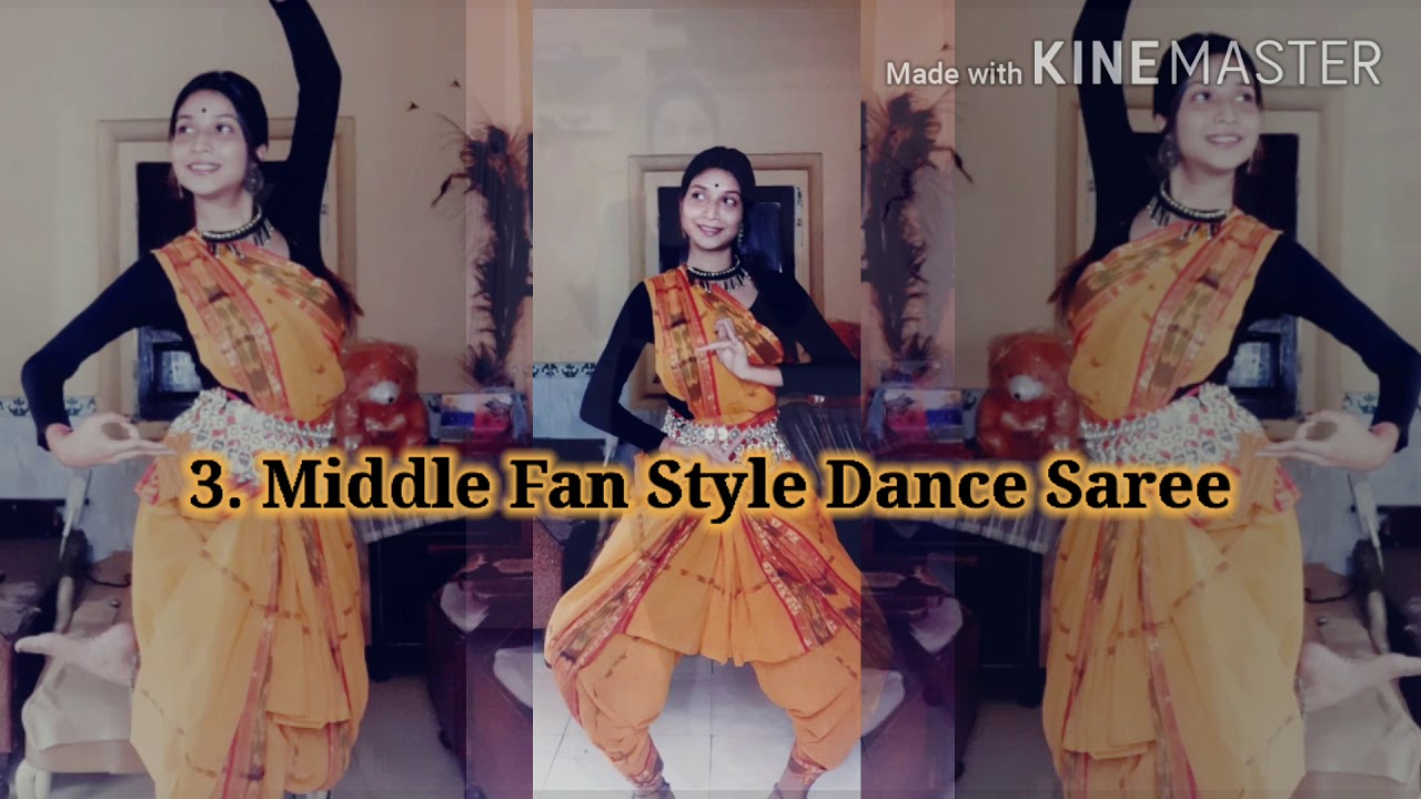 3 Ways : Dance Saree Styles | Innovative Practice Saree Techniques | 