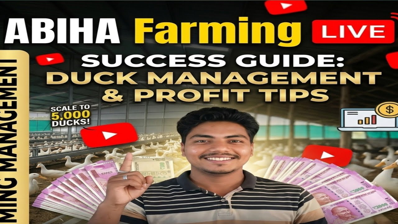ABIHA Farming is live!🦆💸🐟💸 Duck farming management fish 🐟💸🐟#shortvideo #farming #trending 