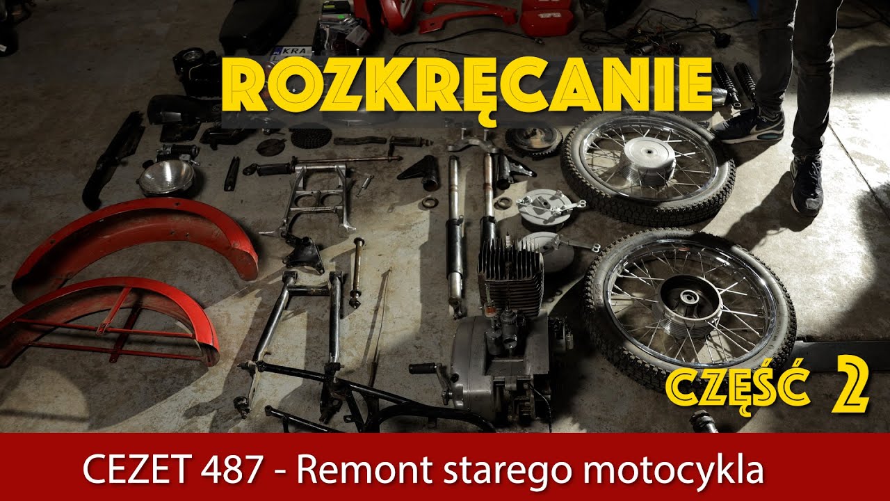 Cezet 175-  Model 487   Remont starego motocykla cz.2 ROZKRĘCANIE  (RESTORATION)PL/ENG