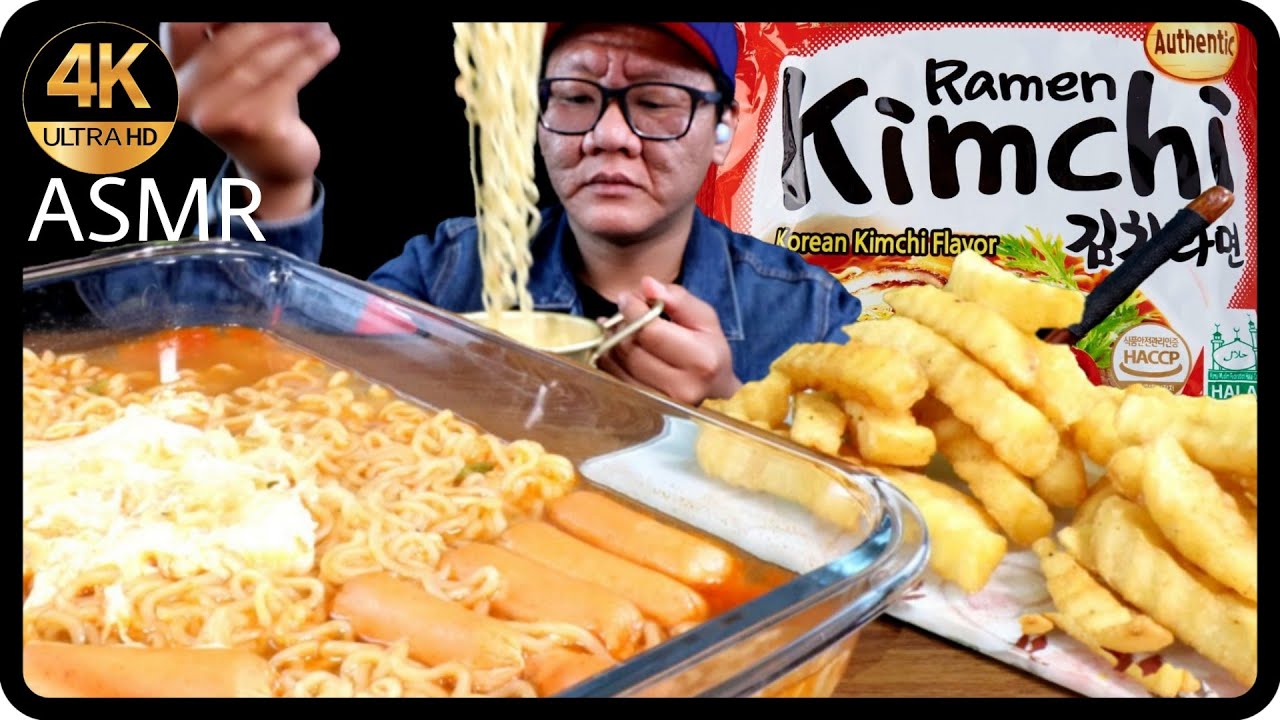 (ENG SUB) ASMR KIMCHI RAMEN | FRIES | NOODLES | EATING SOUNDS | SHALEHAN ASMR