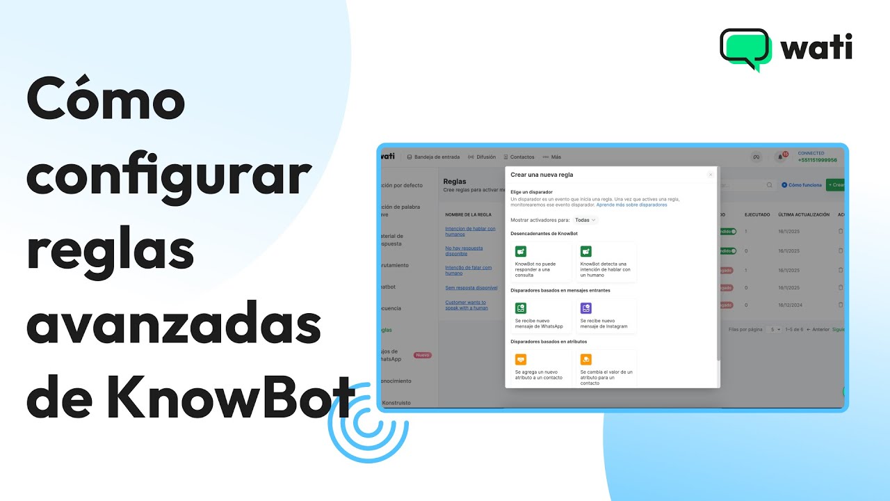 Cómo configurar reglas avanzadas de KnowBot