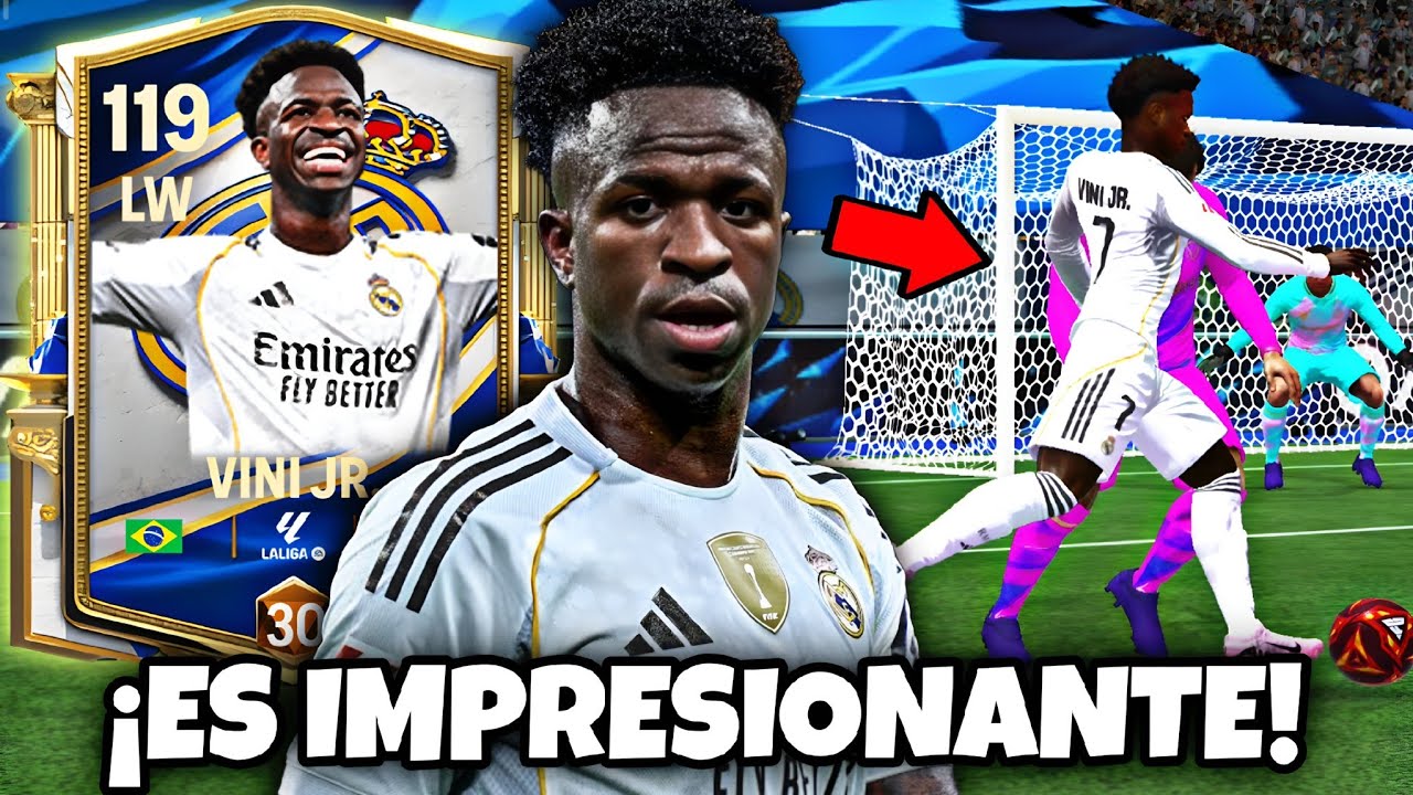🇧🇷¡PROBÉ la NUEVA CARTA de VINICIUS JR 114 al MÁXIMO!! *UNA LOCURA* 🤯