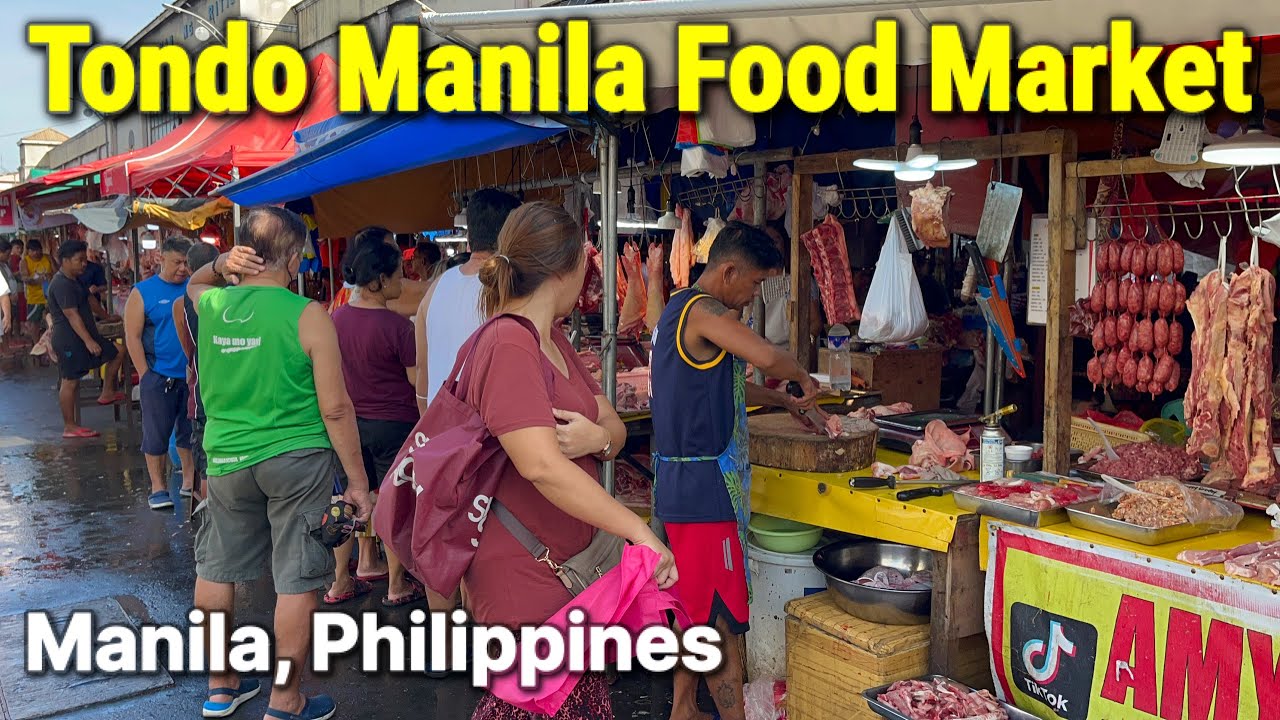 Filipino Food Market Tour in TONDO MANILA | Pritil Public Market - Manila, Philippines