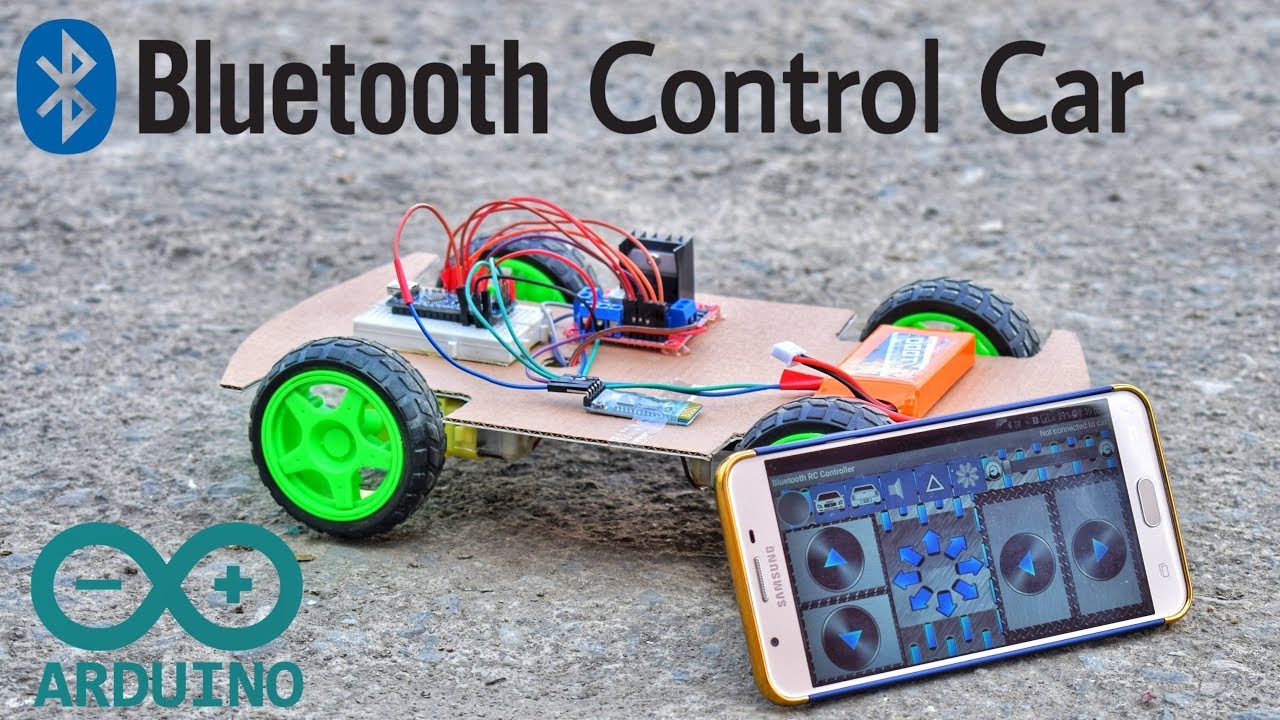 How to make mobile control car via Bluetooth using arduino | Bluetooth control car | proknow