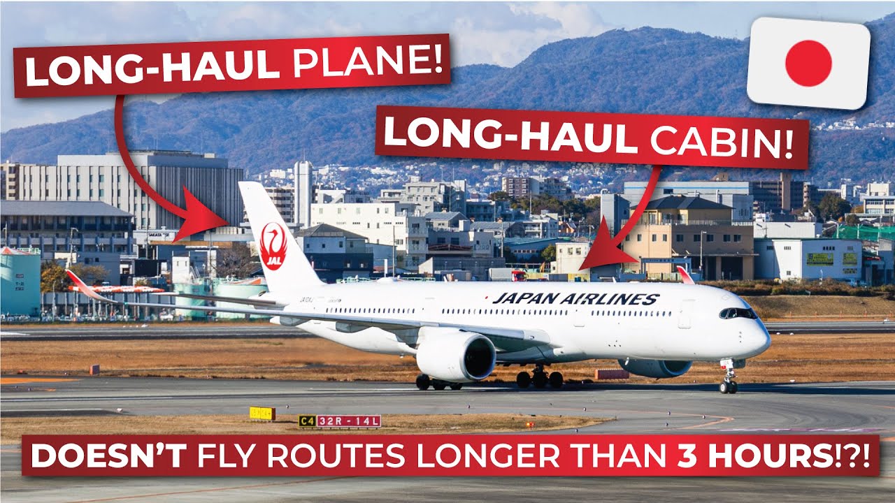 The world's most OP aircraft: Japan Airlines Airbus A350-900 only flies SHORT-HAUL? | Osaka to Tokyo