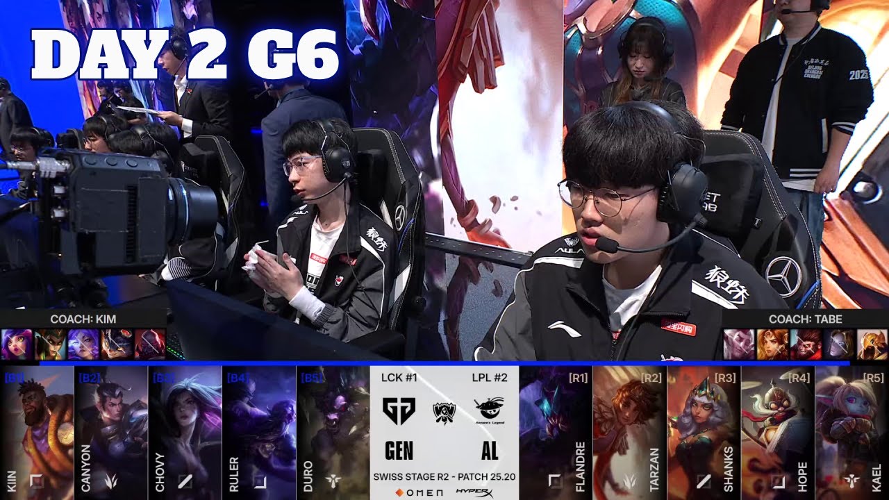 GEN vs AL | Day 2 LoL Worlds 2025 Swiss Stage | Gen.G vs Anyone's Legend full