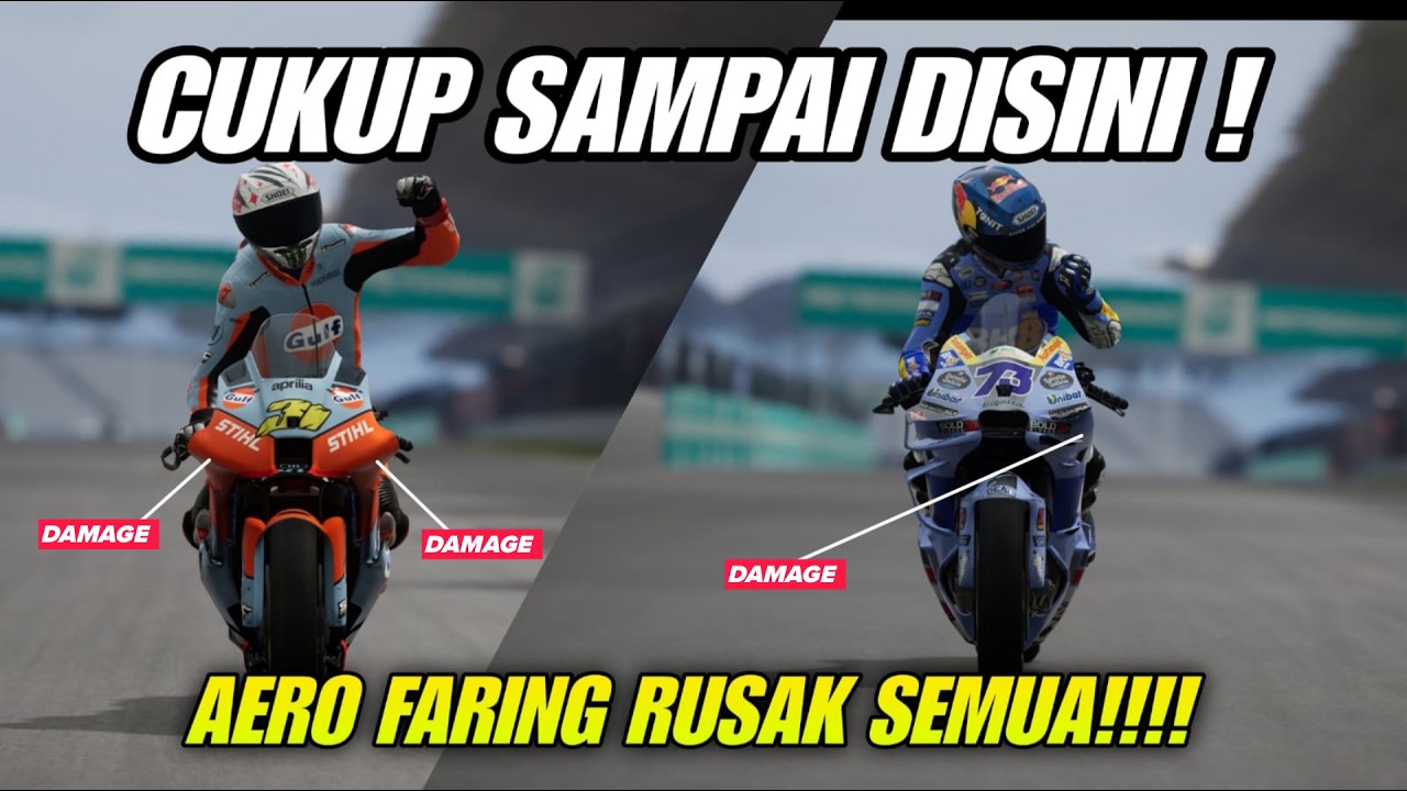 GARA-GARA PEMBALAP GRESINI, AERO FAIRING RUSAK SEMUA!!!! - MotoGP25 Career 21