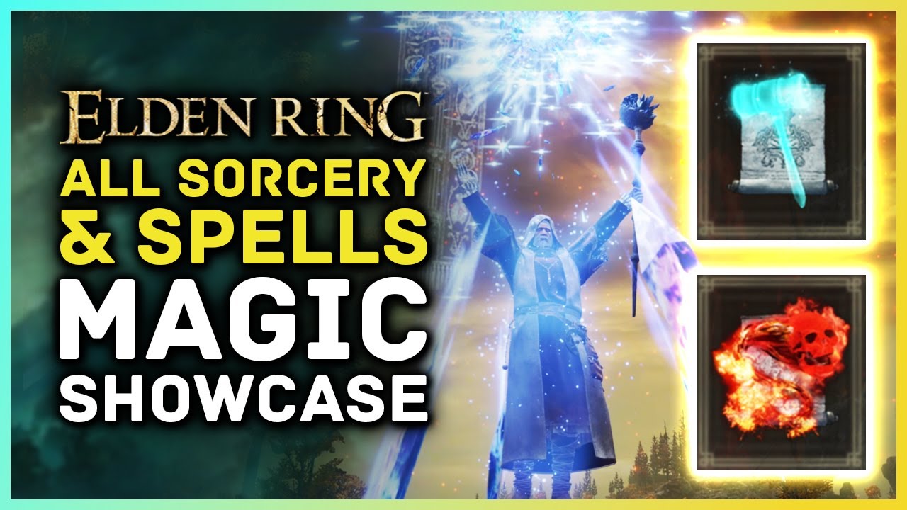 Elden Ring - ALL 70 Spells & Sorcery Magic Abilities Showcase