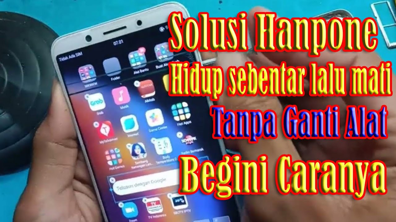 Mengatasi oppo a83 hidup sebentar lalu mati//restar//tidak menyala
