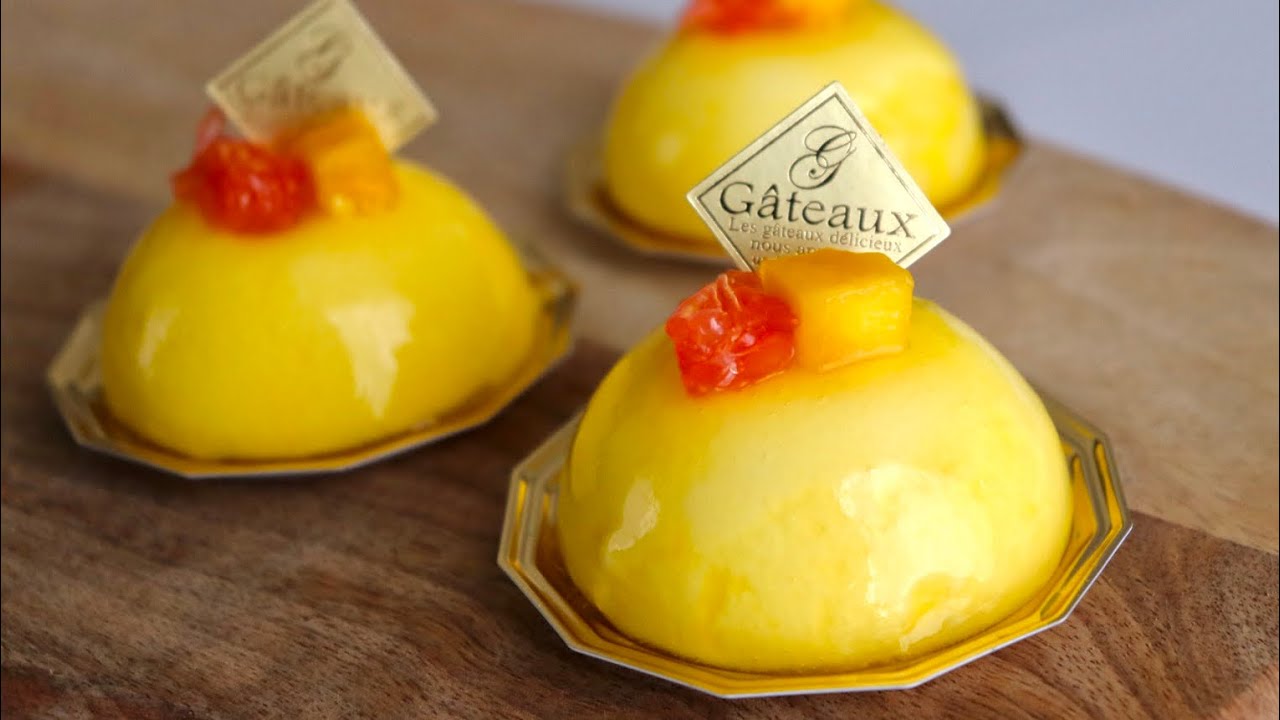 【プチガトー】mango mousse |さっぱりマンゴームースの作り方🥭🧡