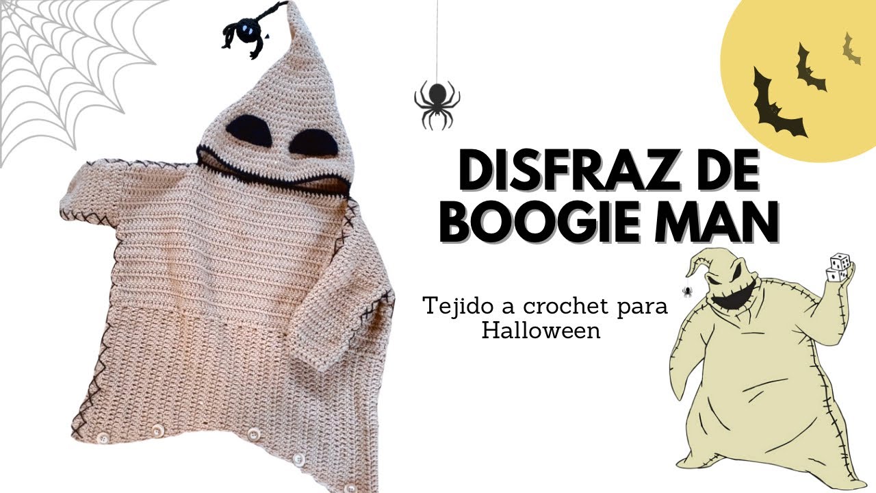 🎃Disfraz Halloween a Crochet| Tutorial Hebras Crochet