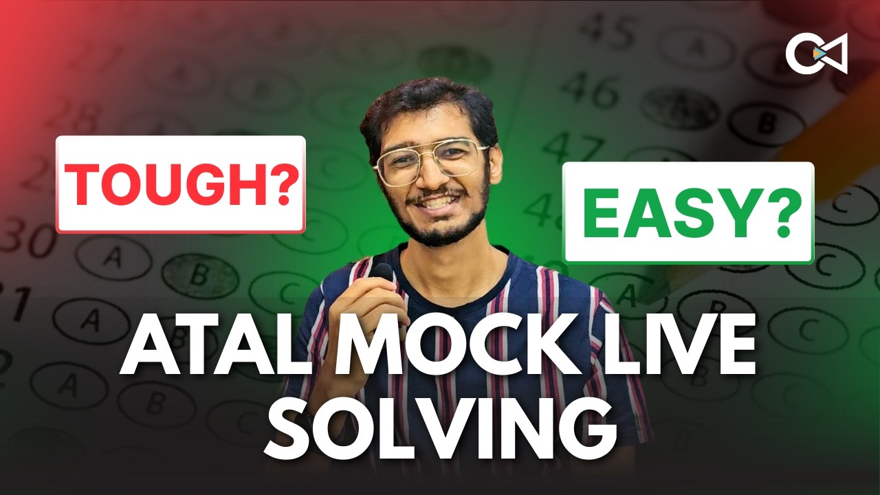 CET ATAL MOCK LIVE SOLVING 2026 | Will CET be difficult this year?
