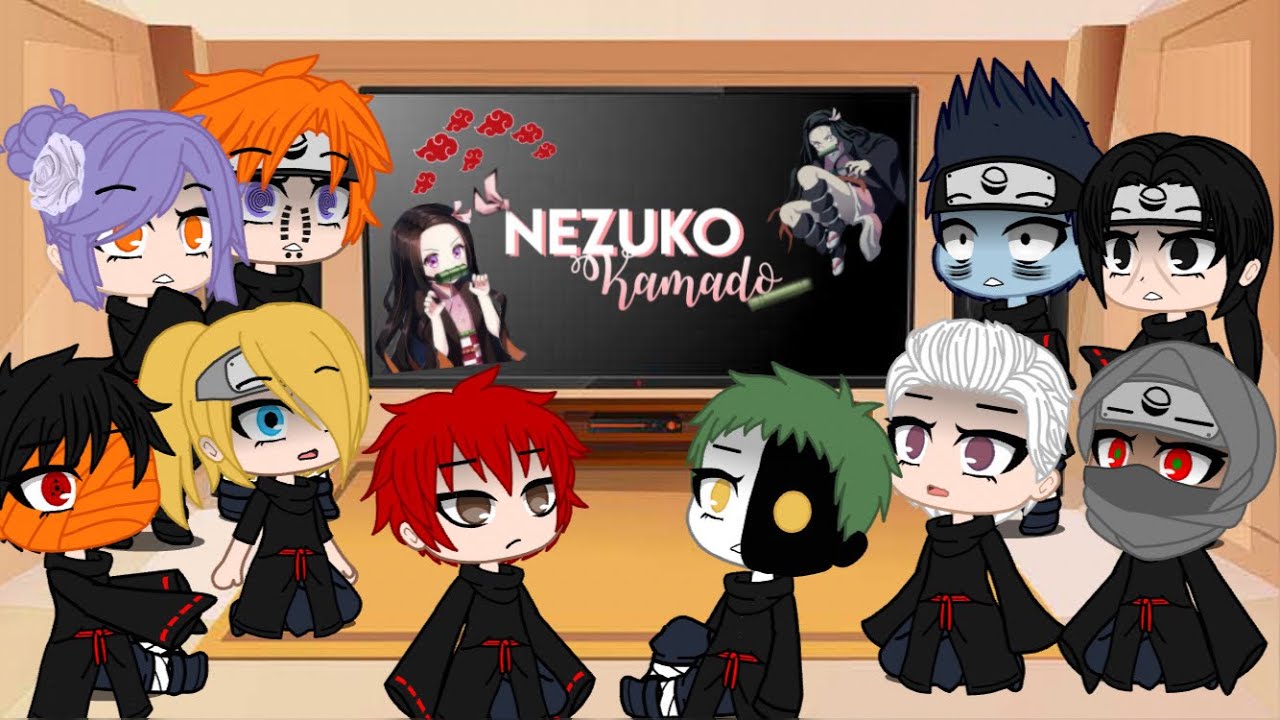 Akatsuki reagindo a Nezuko/Akatsuki react to Nezuko