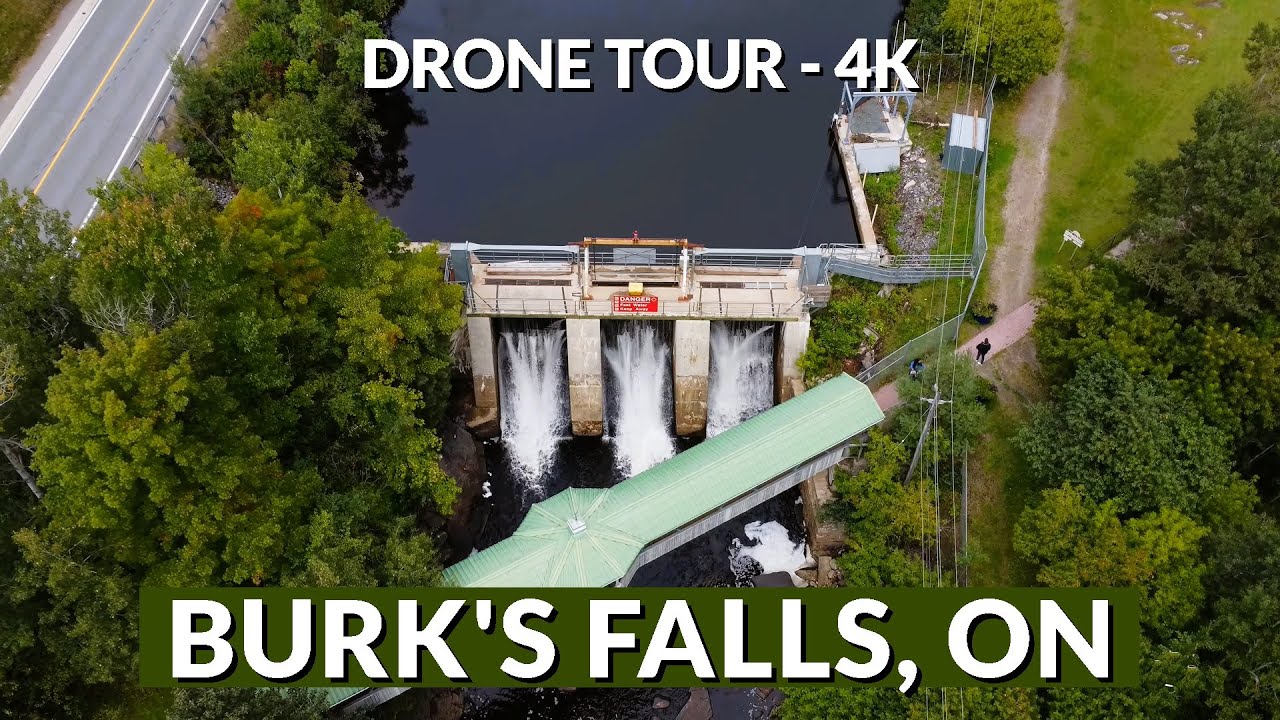 🏞️ Exploring Burk's Falls from the Sky! 🌄 | Drone Footage 📽️