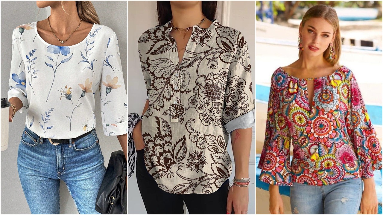 Fashion 2026 PRETTY BLOUSES 100 Ideas for pretty blouses Casual MODELS 25/26 #fashion #shirts #style