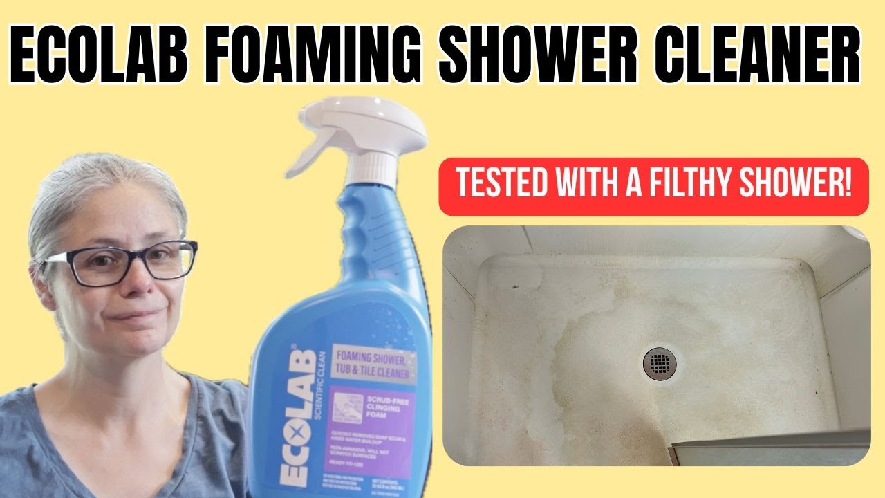 Ecolab Foaming Shower, Tub & Tile Cleaner Review | Real-World Test on a Dirty Bathroom