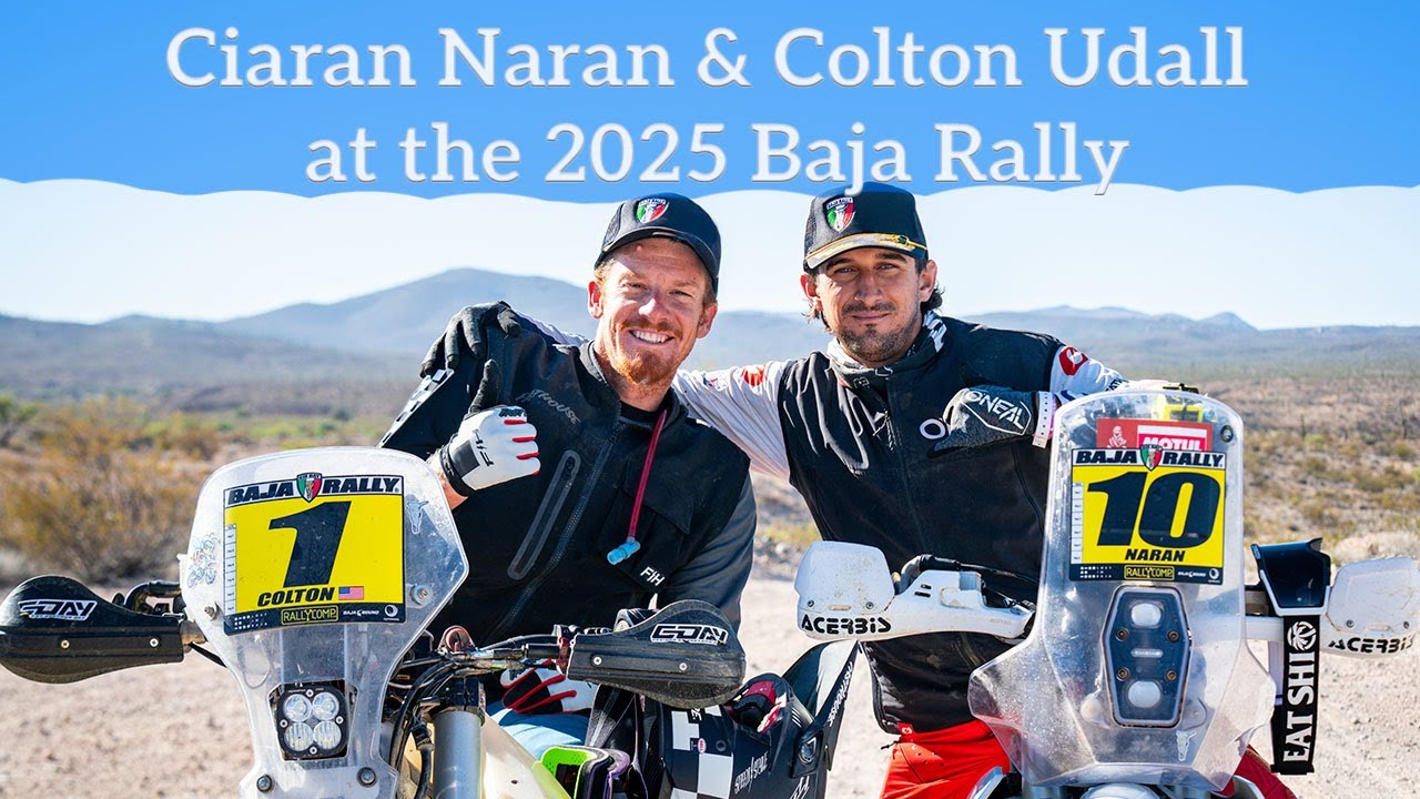 Ciaran Naran & Colton Udall at the 2025 Baja Rally