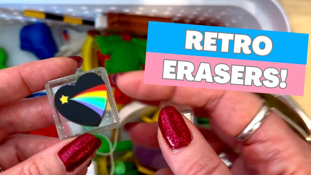 Unboxing The Cutest 1980s Eraser Collection! Thrifted Rubbers from the UK