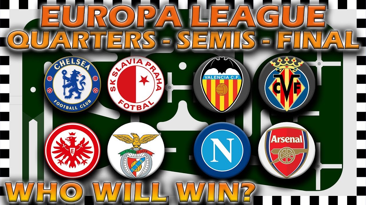 UEFA Europa League 2018/19 Predictions - Quarter Finals to Final - Marble Race Algodoo
