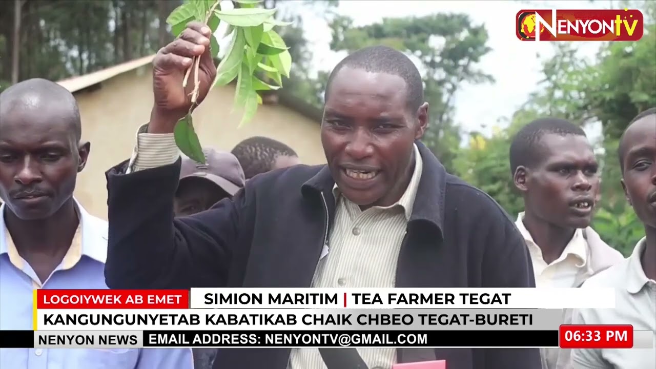 PROTESTS BY TEGAT TEA FARMER OVER LOW BONUSES